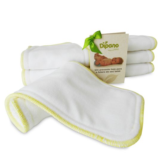 Kit com 6 Absorventes em Fleece para Fraldas Ecológicas de Pano