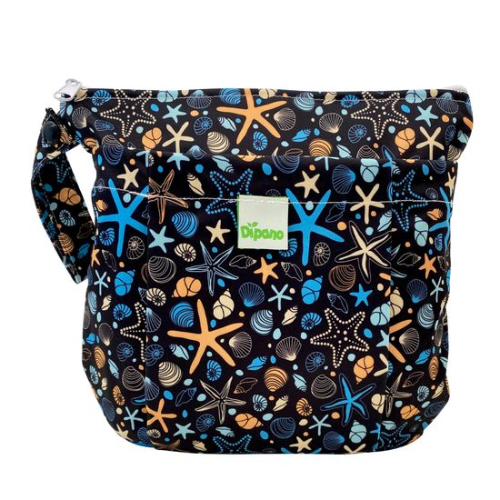 Necessaire Impermeável para Fraldas Ecológicas Estampa Marinha